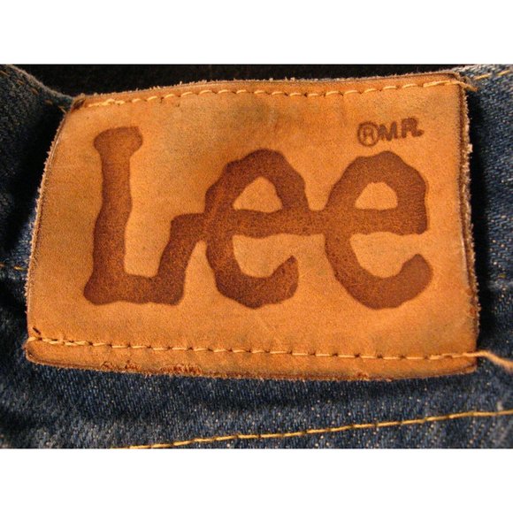 VINTAGE 70s LEE Riders Womens Jeans 12P 29X30 UNION MADE Blue Denim - Picture 7 of 12